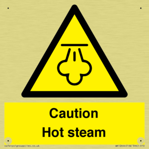 Caution Hot steam